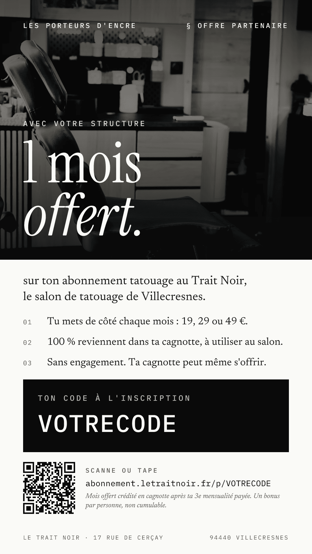 Story Instagram du kit partenaire